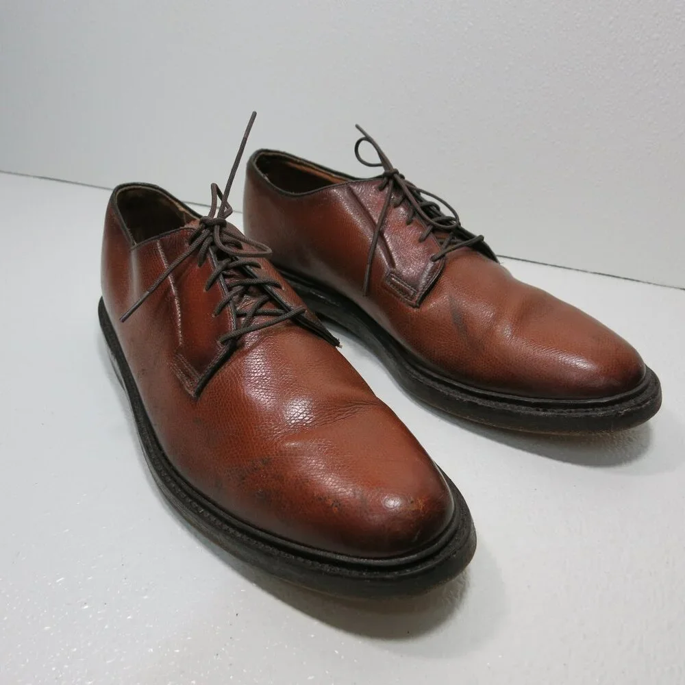 Thom McAn Royal Lancers Full Cut Pebbled Grained Leather Dress Oxfords 10